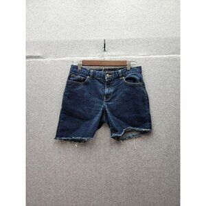 Ralph Lauren Denim Cutoff Shorts Womens Size 4 Blue Frayed Hem 100% Cotton Casua